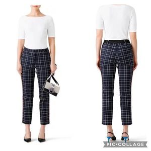 Slate & Willow Navy Plaid Trousers. Size 12